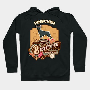 Miniature Pinscher Best Coffee - Dog Owner Coffee Lover Gifts Hoodie